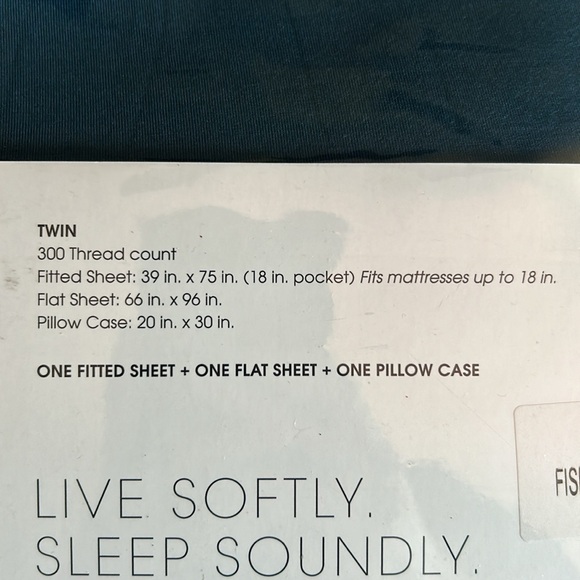 NWT Kickee Pants Fishing Stripe Twin Sheet Set Blue - Picture 6 of 6